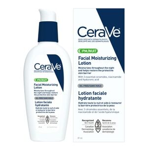 CeraVe PM Facial Moisturizing Lotion
LIGHTWEIGHT, OIL-FREE LOTION